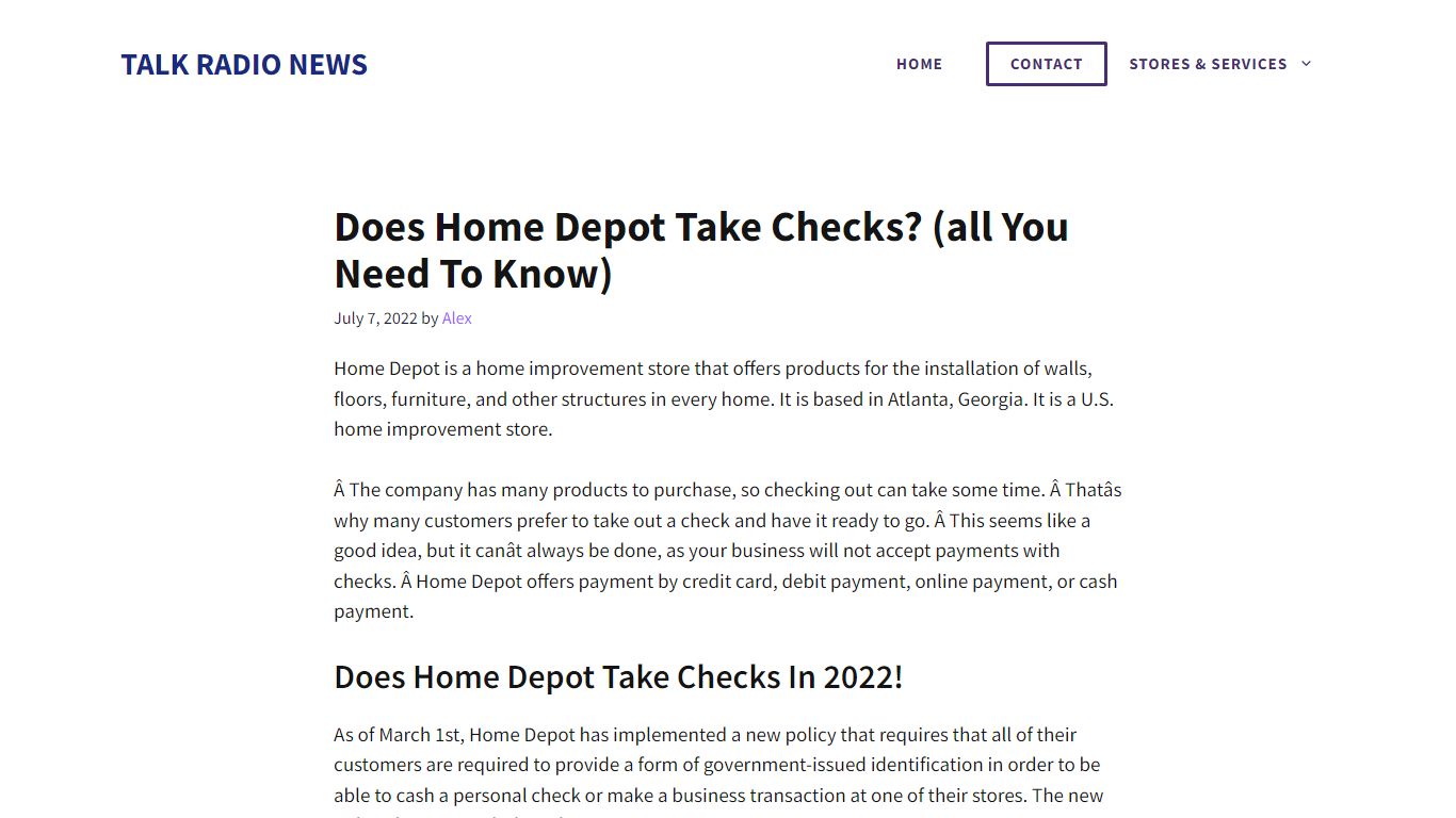 Does Home Depot Take Checks? (all You Need To Know)