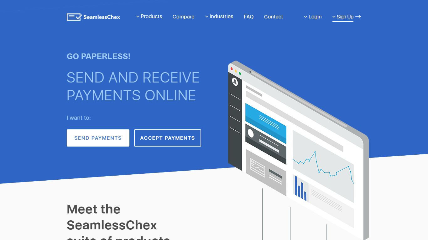 Accept, Send, & Verify Checks Online with Seamless Chex